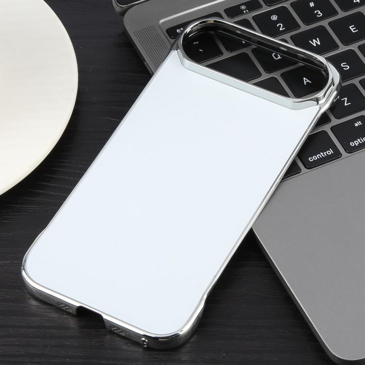 For iPhone 17 Air Electroplating Frameless Frosted Anti-Glare PC MagSafe Phone Case(Silver White) - free shipping - PMC TechLife - Order now!