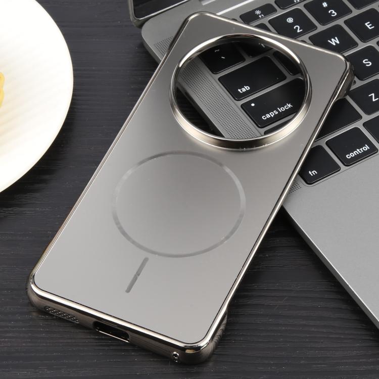 For Huawei Mate 60 Pro Electroplating Frameless Frosted Anti-Glare PC MagSafe Phone Case(Titanium Gray) - free shipping - PMC TechLife - Order now!