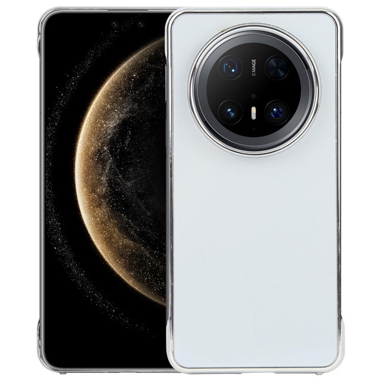 For Huawei Mate 70 Pro Electroplating Frameless Frosted Anti-Glare PC MagSafe Phone Case(Silver White) - free shipping - PMC TechLife - Order now!