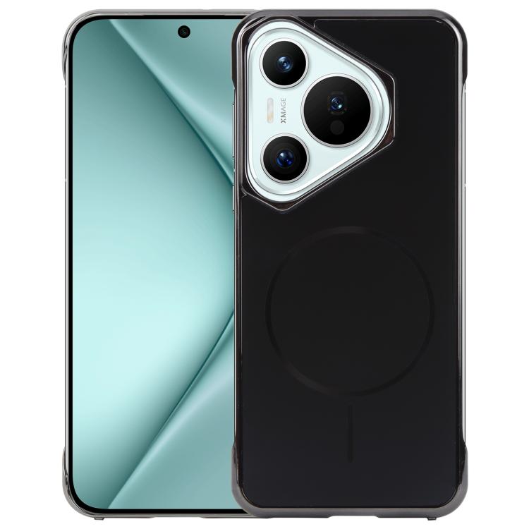 For Huawei Pura 70 Electroplating Frameless Frosted Anti-Glare PC MagSafe Phone Case(Black) - free shipping - PMC TechLife - Order now!