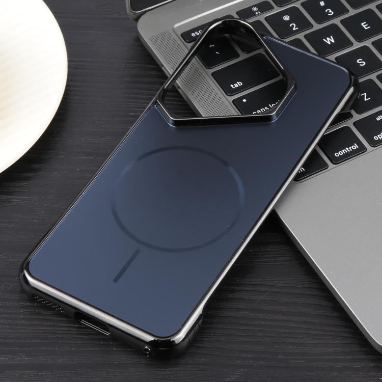 For Huawei Pura 70 Electroplating Frameless Frosted Anti-Glare PC MagSafe Phone Case(Black) - free shipping - PMC TechLife - Order now!