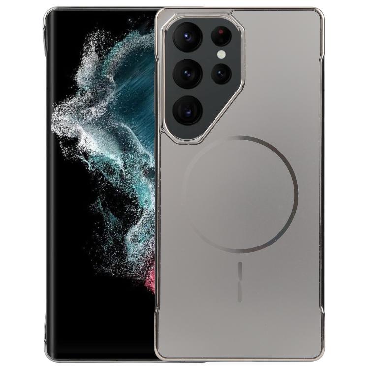 For Samsung Galaxy S22 Ultra 5G Electroplating Frameless Frosted Anti-Glare PC MagSafe Phone Case(Titanium Gray) - free shipping - PMC TechLife - Order now!