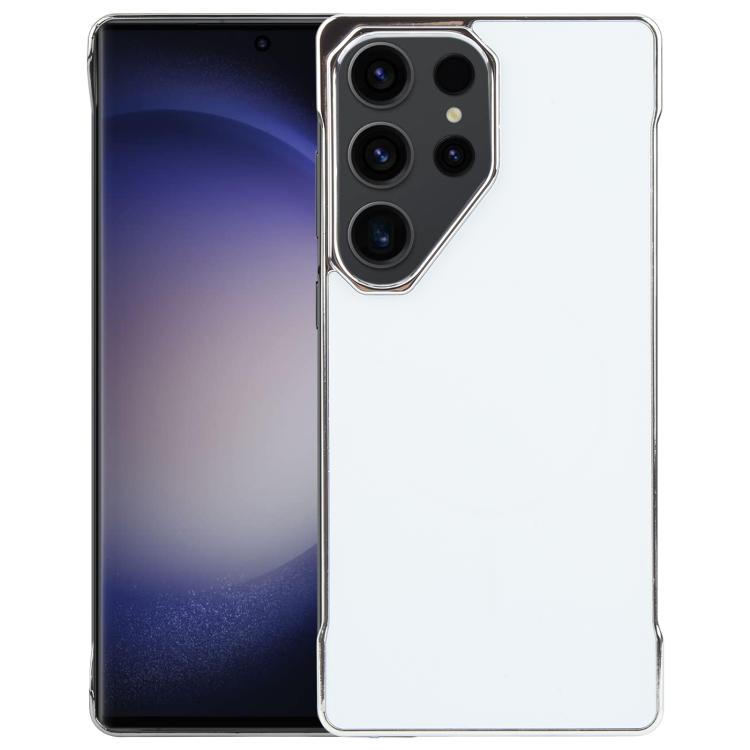 For Samsung Galaxy S23 Ultra 5G Electroplating Frameless Frosted Anti-Glare PC MagSafe Phone Case(Silver White) - free shipping - PMC TechLife - Order now!