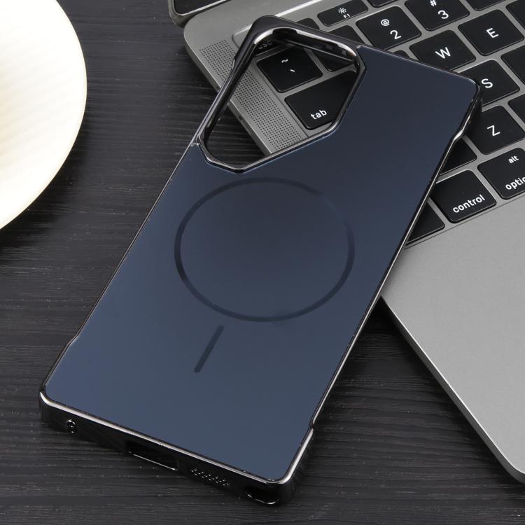 For Samsung Galaxy S25 Ultra 5G Electroplating Frameless Frosted Anti-Glare PC MagSafe Phone Case(Black) - free shipping - PMC TechLife - Order now!