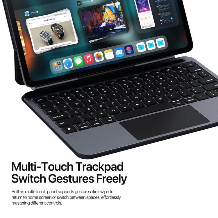 For iPad Air 11 2025 / iPad Pro 11 2022 DUX DUCIS MK Pro Series Floating Magnetic Keyboard Tablet Leather Case(Black) - free shipping - PMC TechLife - Order now!