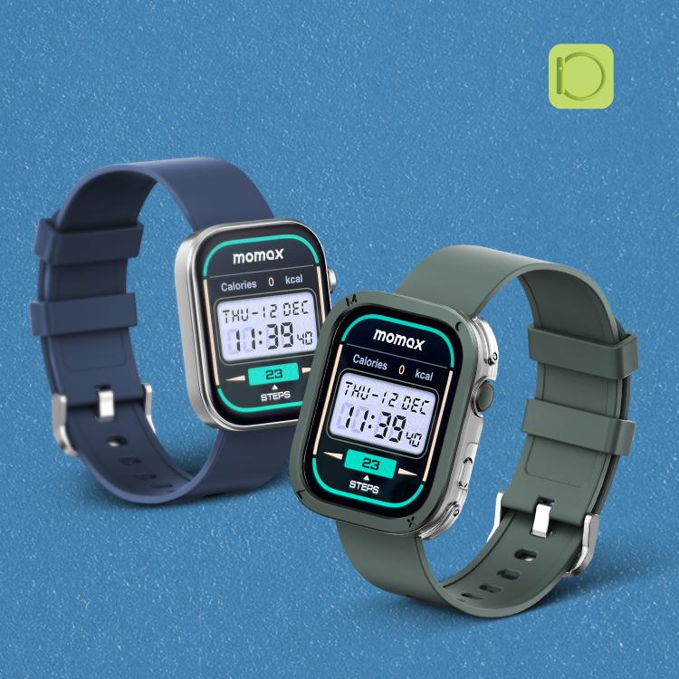 MOMAX SW3S 1.99 inch Screen 3ATM Waterproof Smart Sports Watch(Blue) - free shipping - PMC TechLife - Order now!
