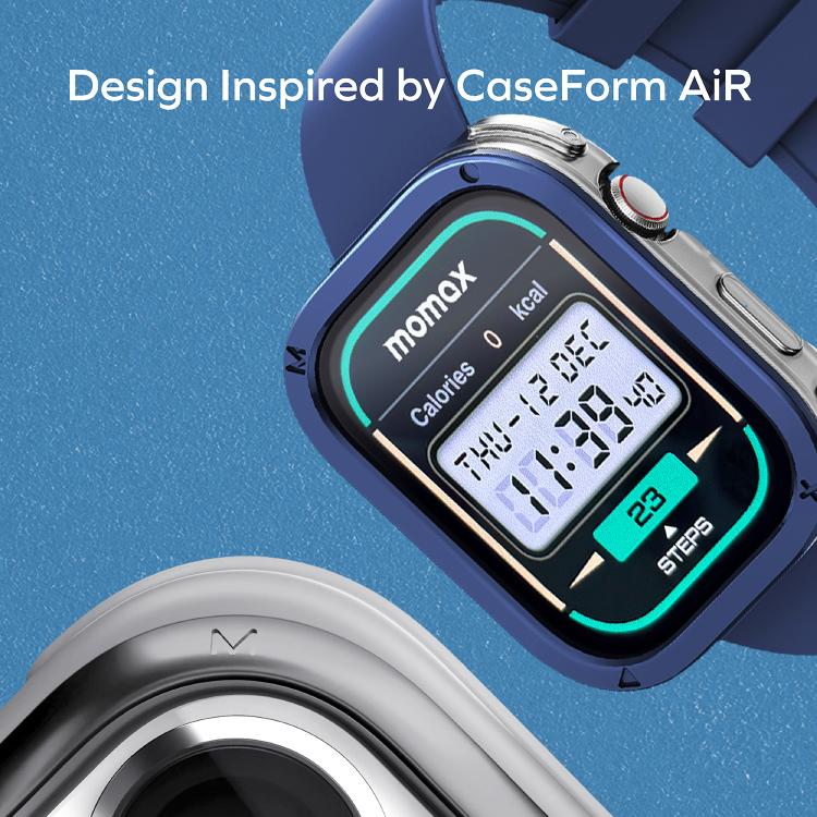 MOMAX SW3S 1.99 inch Screen 3ATM Waterproof Smart Sports Watch(Blue) - free shipping - PMC TechLife - Order now!