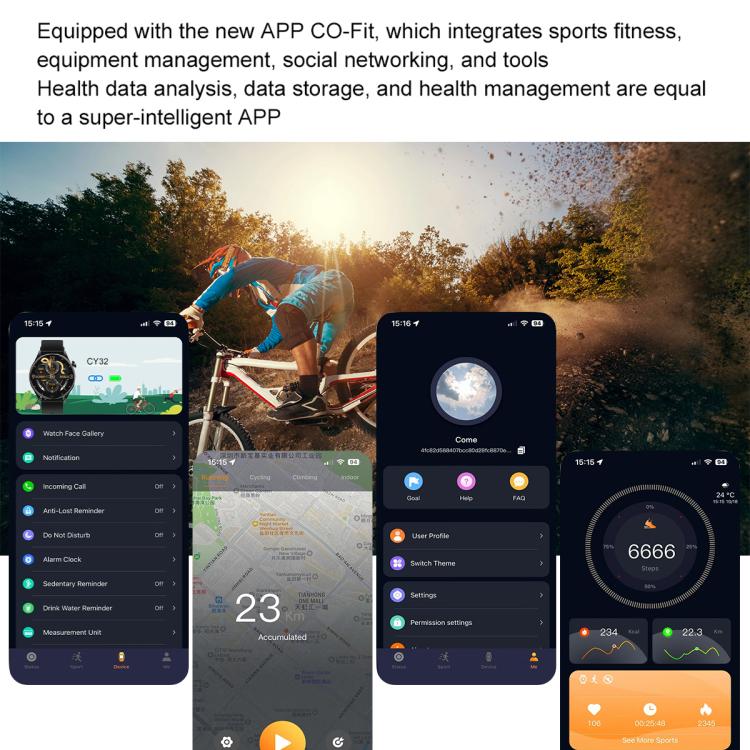 CY32 1.39 inch IPS Screen Sports Smart Watch Supports BT Call / COFIT APP(Silver) - free shipping - PMC TechLife - Order now!