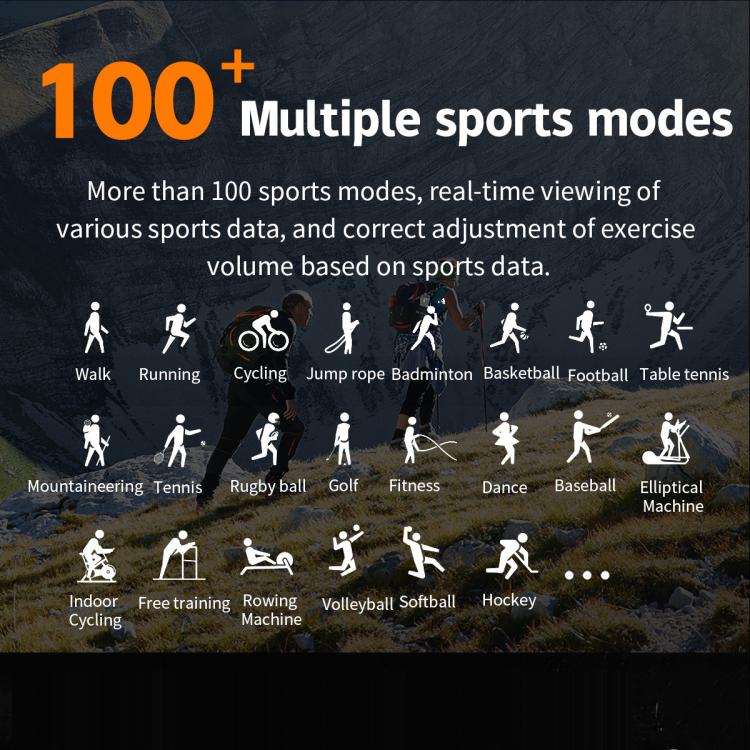 HT34 1.75 inch IPS Screen 3ATM Outdoor Sports BT Smart Watch(Black) - Smart Watches by PMC TechLife | Online Shopping South Africa | PMC TechLife | Buy Now Pay Later Mobicred