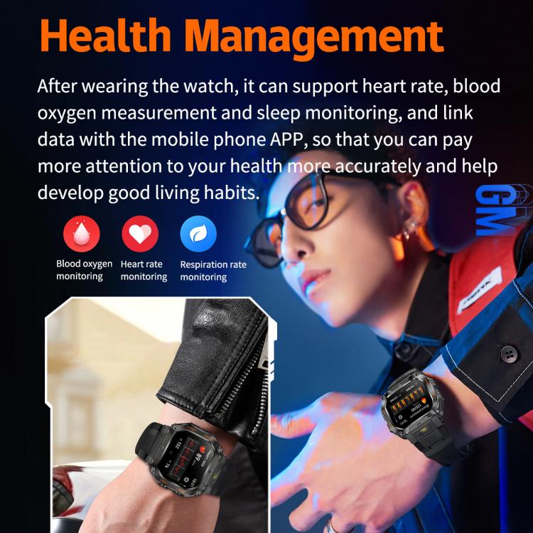 HT34 1.75 inch IPS Screen 3ATM Outdoor Sports BT Smart Watch(Blue) - Smart Watches by PMC TechLife | Online Shopping South Africa | PMC TechLife | Buy Now Pay Later Mobicred