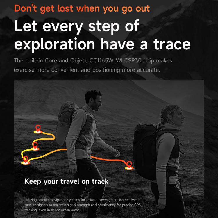 KC91 1.39 inch IPS Screen 3ATM Outdoor GPS Smart Watch with Flashlight(Black) - Smart Watches by PMC TechLife | Online Shopping South Africa | PMC TechLife | Buy Now Pay Later Mobicred