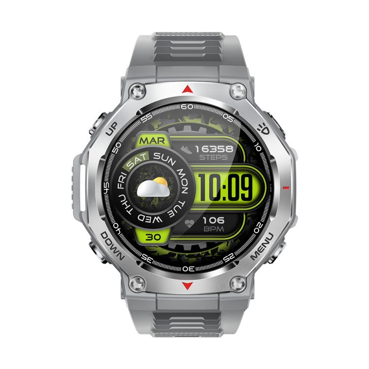 KT85 1.43 inch Screen 5ATM Outdoor Sports Smart Watch with Strong Flashlight(Grey) - free shipping - PMC TechLife - Order now!