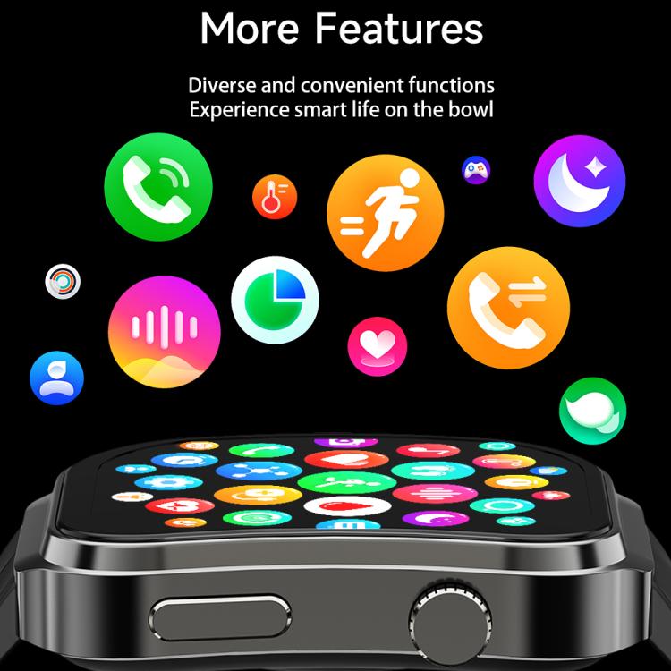 U13 2.2 inch IPS Curved Screen Smart Watch Supports BT Call(Black) - Smart Watches by PMC TechLife | Online Shopping South Africa | PMC TechLife | Buy Now Pay Later Mobicred