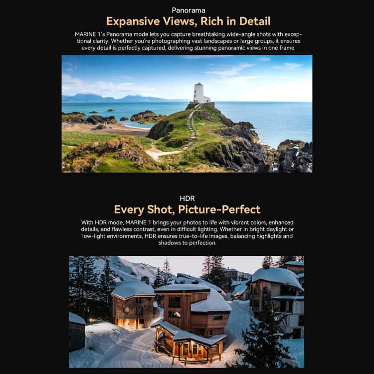 Blackview Oscal Marine 1, 4GB+128GB, 6.56 inch Android 15 Unisoc UMS9230E T615 Octa Core, Network: 4G, OTG, NFC(Black) - free shipping - PMC TechLife - Order now!