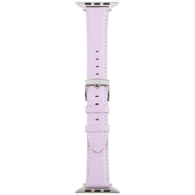 For Apple Watch 46mm / 49mm / 45mm / 44mm Silk Microfiber Leather Watch Band(Purple) - Watch Bands by PMC TechLife | Online Shopping South Africa | PMC TechLife | Buy Now Pay Later Mobicred