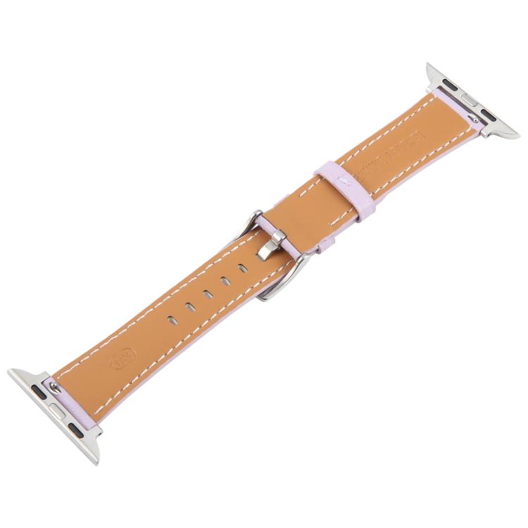 For Apple Watch 46mm / 49mm / 45mm / 44mm Silk Microfiber Leather Watch Band(Purple) - Watch Bands by PMC TechLife | Online Shopping South Africa | PMC TechLife | Buy Now Pay Later Mobicred