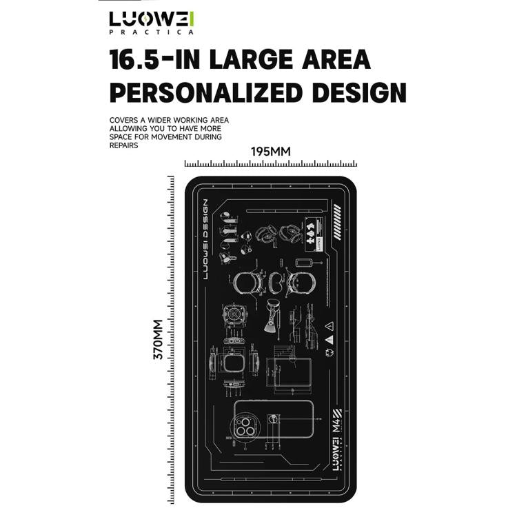 Luowei LW-M4 15.6-inch High-Temperature Resistant Insulation Silicone Repair Pad - free shipping - PMC TechLife - Order now!