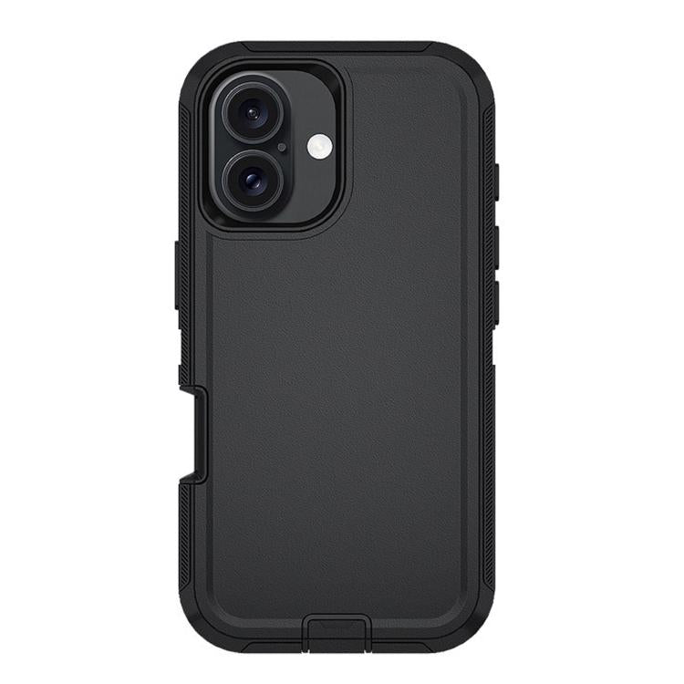For iPhone 17 Kalebol Shockproof PC Hybrid TPU Phone Case with Back Clip(Black) - free shipping - PMC TechLife - Order now!