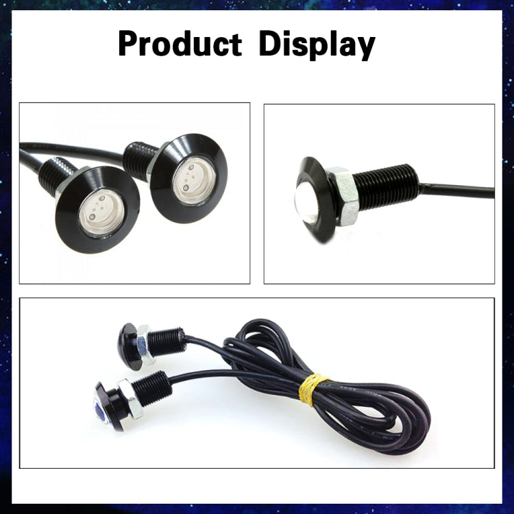 10 PCS 23mm 1.5W DC9-80V Motorcycle Eagle Eye Light Single Lens(Red Light) - Eagle Eye Lights by PMC TechLife | Online Shopping South Africa | PMC TechLife | Buy Now Pay Later Mobicred