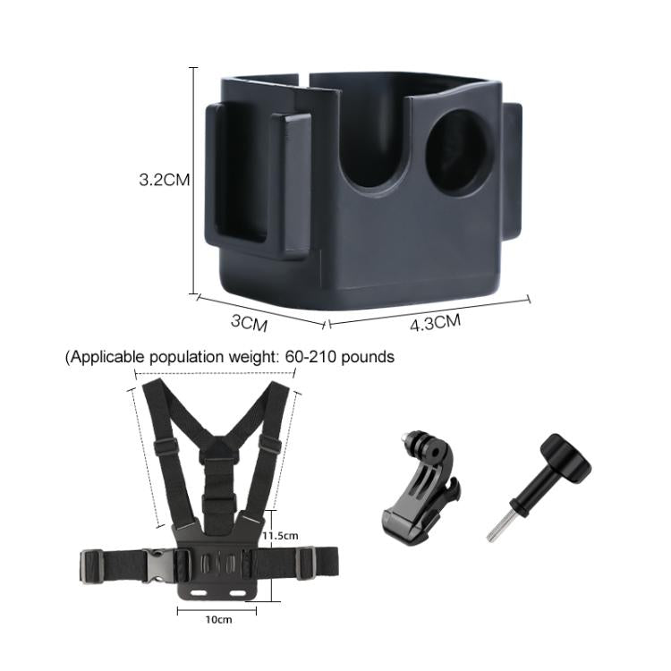 For DJI Osmo Pocket 3 Adapter Expansion Bracket Frame with Chest Strap - free shipping - PMC TechLife - Order now!