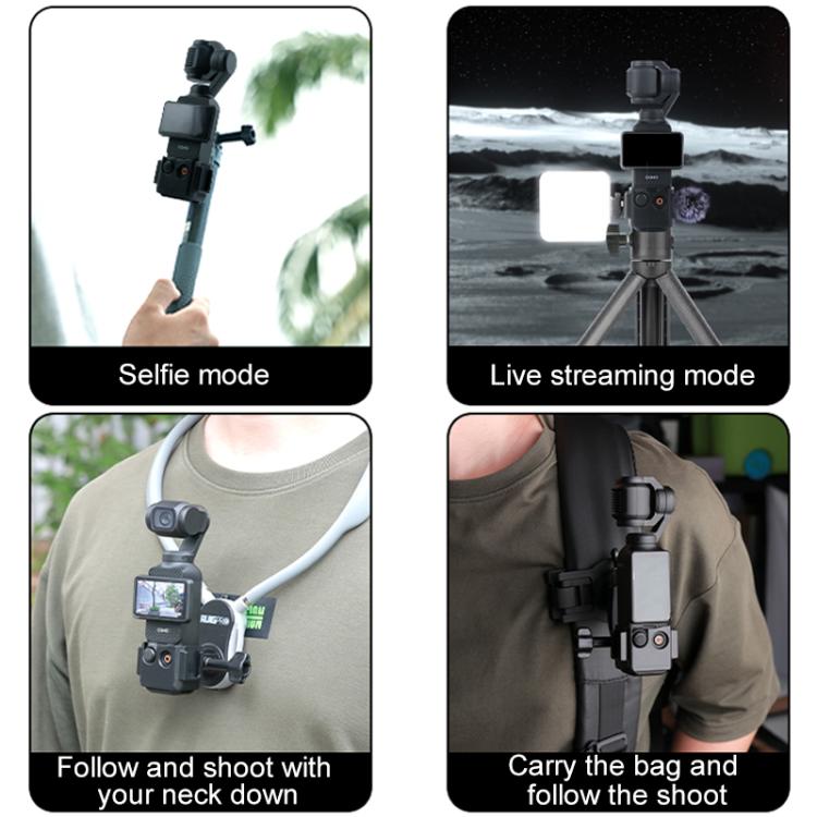 For DJI Osmo Pocket 3 Adapter Expansion Bracket Frame with Head Strap - free shipping - PMC TechLife - Order now!
