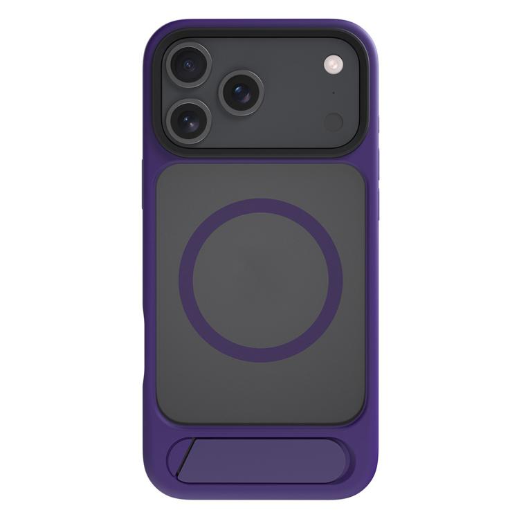 For iPhone 17 Pro Max Kalebol MagSafe Invisible Tilt Holder PC Hybrid TPU Case(Purple) - iPhone 17 Pro Max Cases by Kalebol | Online Shopping South Africa | PMC TechLife | Buy Now Pay Later Mobicred