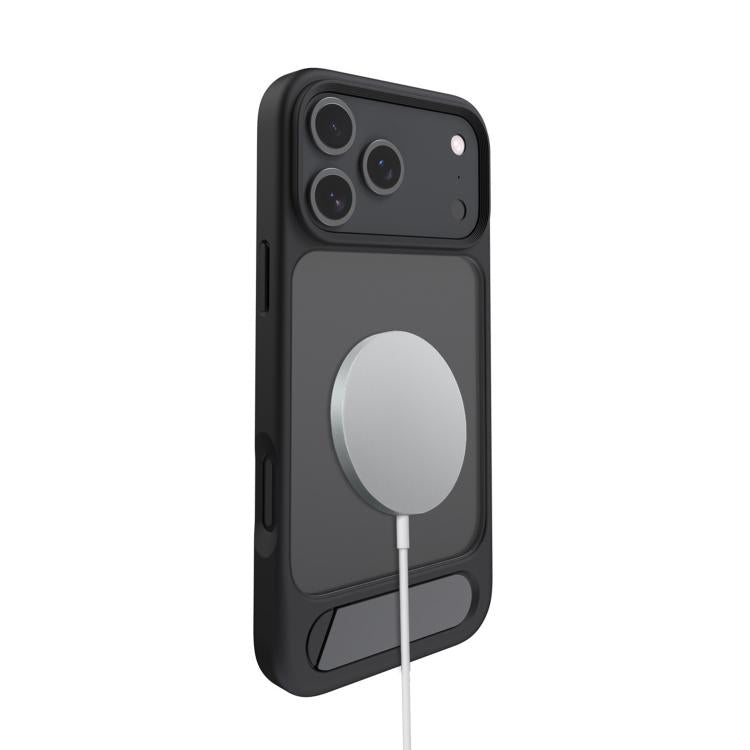 For iPhone 17 Pro Kalebol MagSafe Invisible Tilt Holder PC Hybrid TPU Case(Navy Blue) - iPhone 17 Pro Cases by Kalebol | Online Shopping South Africa | PMC TechLife | Buy Now Pay Later Mobicred