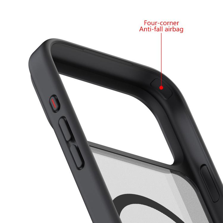 For iPhone 17 Pro Kalebol MagSafe Invisible Tilt Holder PC Hybrid TPU Case(Grey White) - iPhone 17 Pro Cases by Kalebol | Online Shopping South Africa | PMC TechLife | Buy Now Pay Later Mobicred