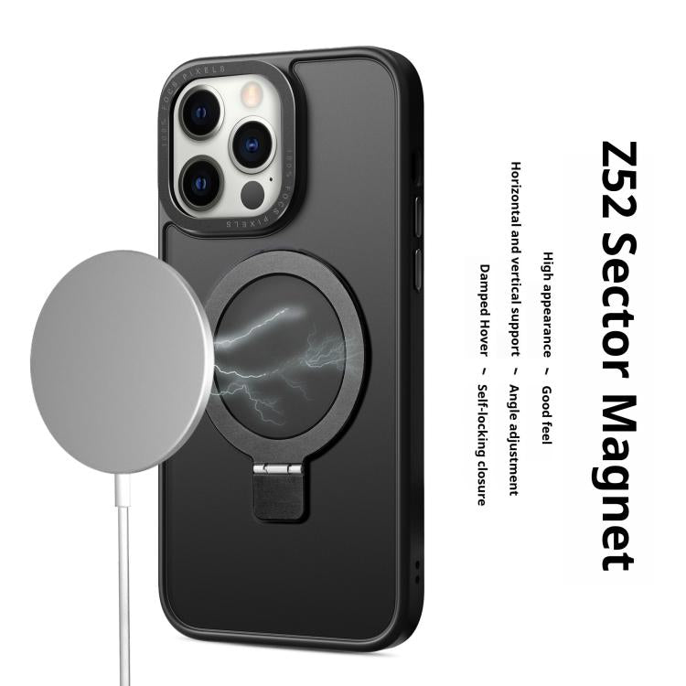 For iPhone 17 Pro Kalebol Metal Lens Frame MagSafe Holder Frosted PC Phone Case(Frosted White) - iPhone 17 Pro Cases by Kalebol | Online Shopping South Africa | PMC TechLife | Buy Now Pay Later Mobicred