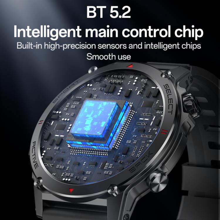 Yesido IO31 1.43 inch AMOLED Screen Smart Watch Support BT Call / Heart Rate(Black) - free shipping - PMC TechLife - Order now!