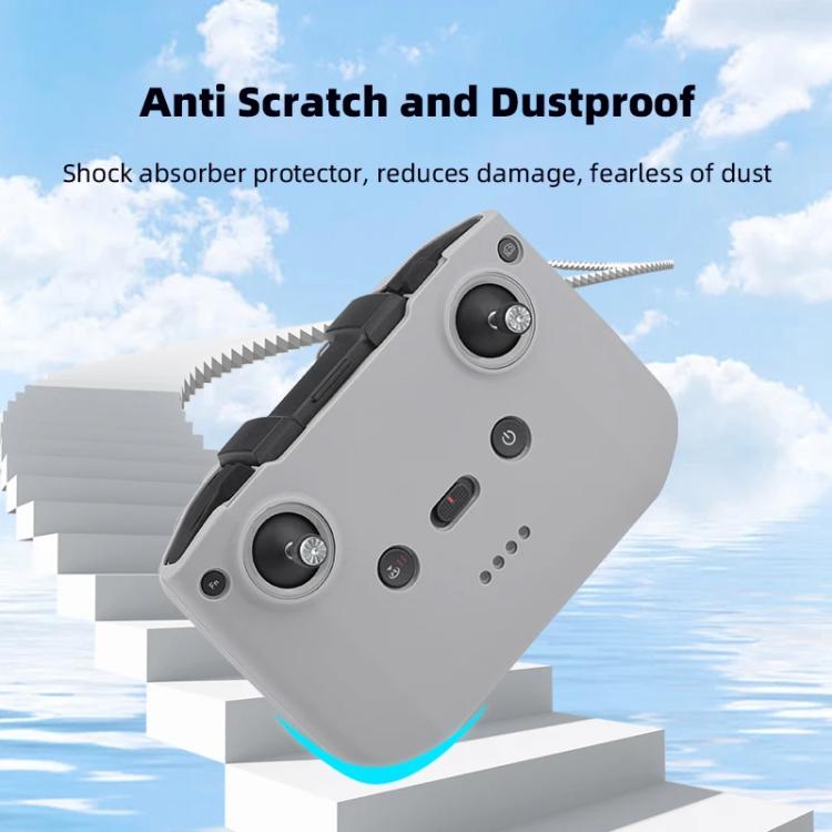 For DJI RC-N2 / RC-N1 BRDRC Remote Control Shockproof Anti-scratch Silicone Case(Grey) - free shipping - PMC TechLife - Order now!