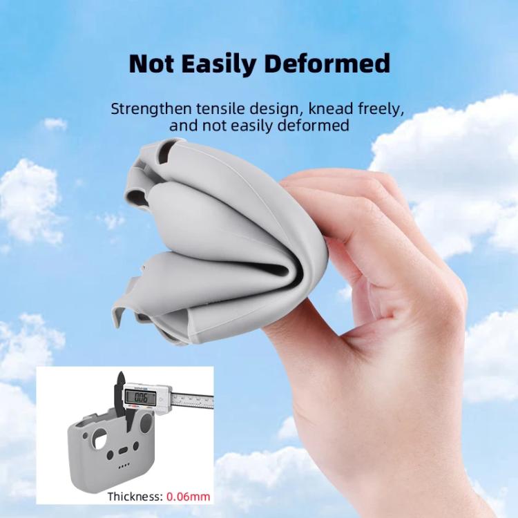 For DJI RC-N2 / RC-N1 BRDRC Remote Control Shockproof Anti-scratch Silicone Case(Grey) - free shipping - PMC TechLife - Order now!
