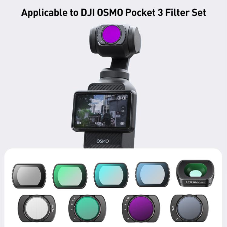 For DJI Osmo Pocket 3 Camera Lens Filter, Filter:Black Mist 1/4 - free shipping - PMC TechLife - Order now!