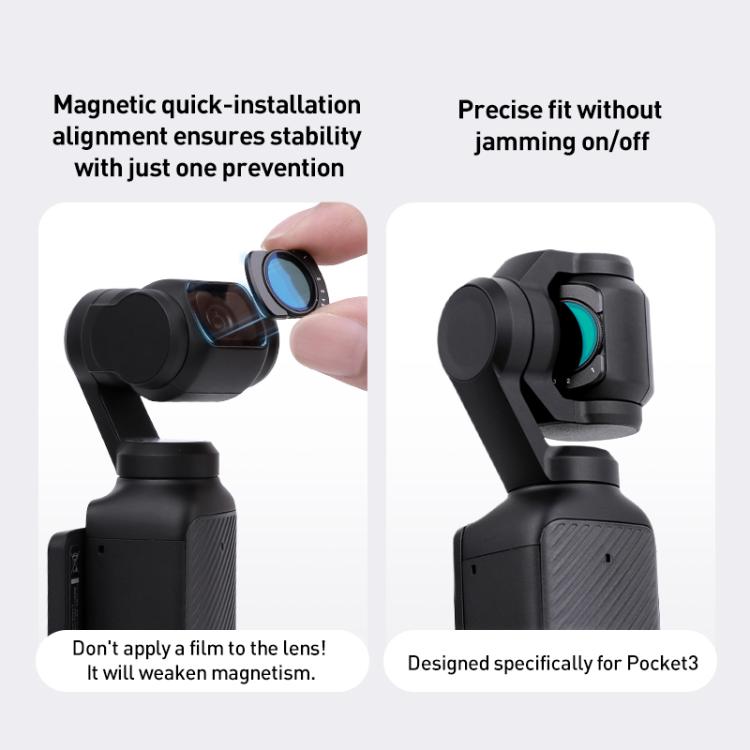 For DJI Osmo Pocket 3 Camera Lens Filter, Filter:Adjustable CPL - free shipping - PMC TechLife - Order now!