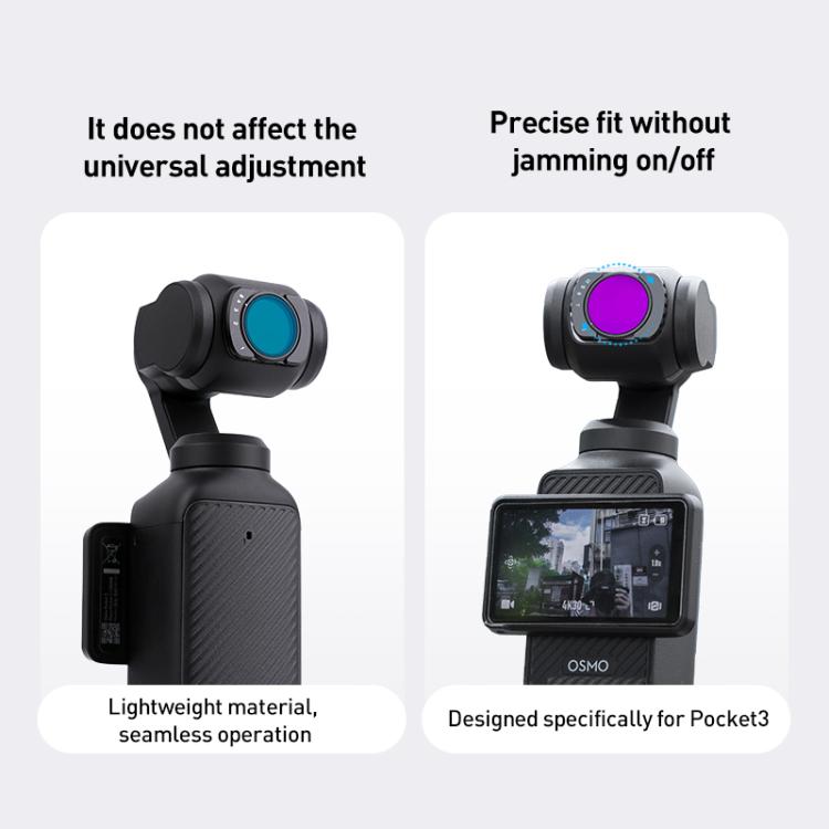 For DJI Osmo Pocket 3 Camera Lens Filter, Filter:VND6-10 - free shipping - PMC TechLife - Order now!