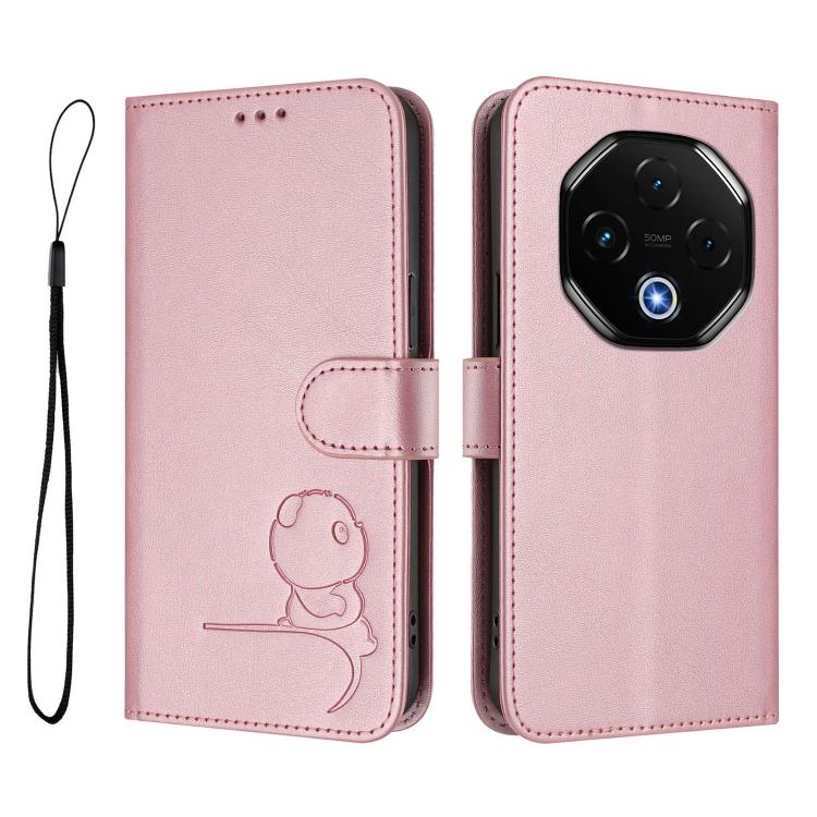 For UMIDIGI G100 Pro Litter Panda Embossing RFID Leather Phone Case with Lanyard(Pink) - free shipping - PMC TechLife - Order now!