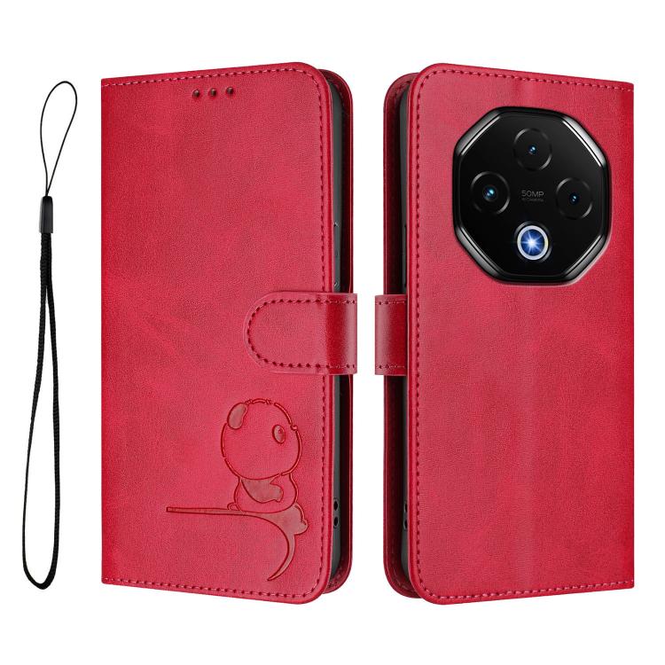 For UMIDIGI G100 Pro Litter Panda Embossing RFID Leather Phone Case with Lanyard(Rose Red) - free shipping - PMC TechLife - Order now!