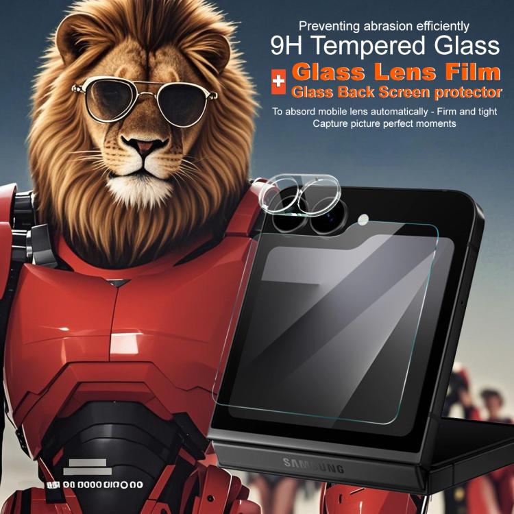 For Samsung Galaxy Z Flip7 FE 1 Sets imak Lens Film + Glass Rear Screen Sticker - free shipping - PMC TechLife - Order now!