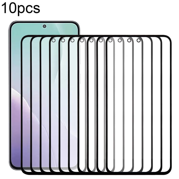 For Samsung Galaxy M56 SM-M566B 10pcs Front Screen Outer Glass Lens with OCA Optically Clear Adhesive - free shipping - PMC TechLife - Order now!