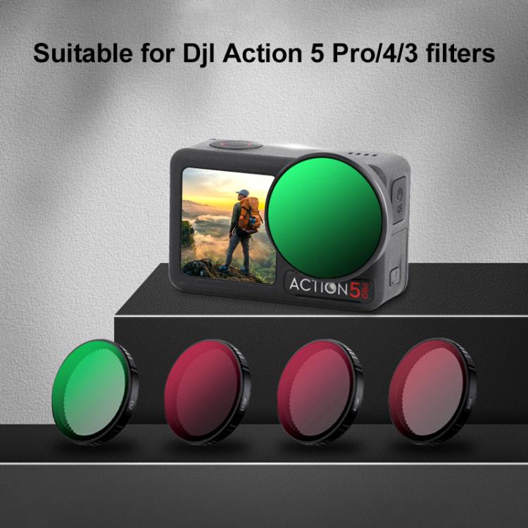 For DJI Action 5 Pro Camera Lens Filter, Filter:ND64 - free shipping - PMC TechLife - Order now!