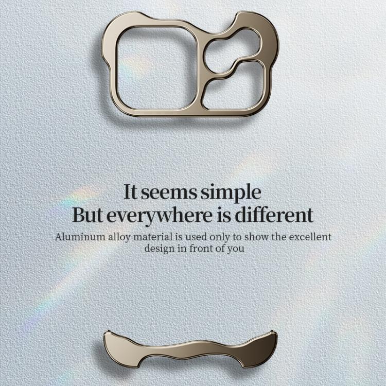 For iPhone 17 Pro Max Frameless Metal Corner Pad Phone Case with Lens Film(Gold) - free shipping - PMC TechLife - Order now!