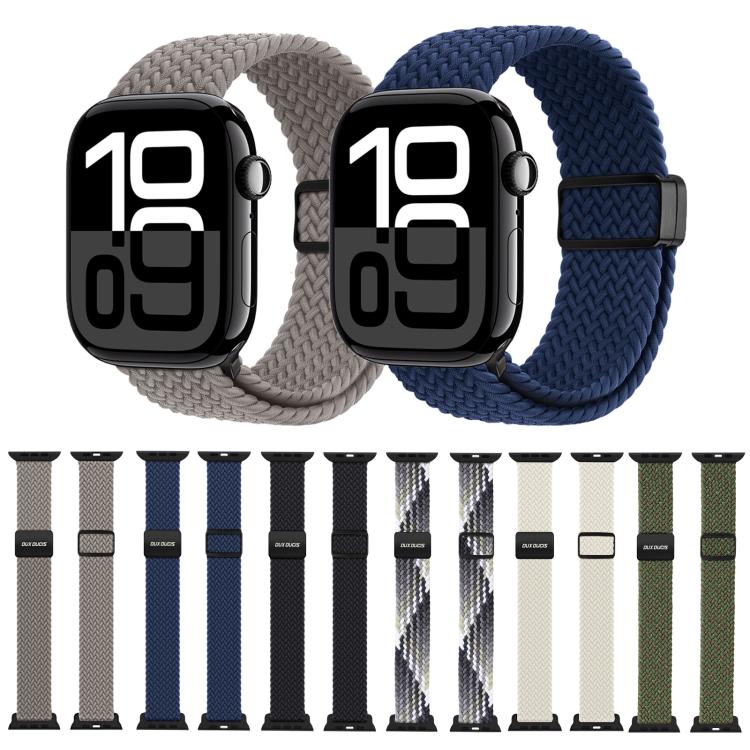 For Apple Watch 42 / 44 / 45 / 46 / 49mm DUX DUCIS Mixture Ultra Series Magnetic Buckle Nylon Braided Strap(Deep Blue) - free shipping - PMC TechLife - Order now!