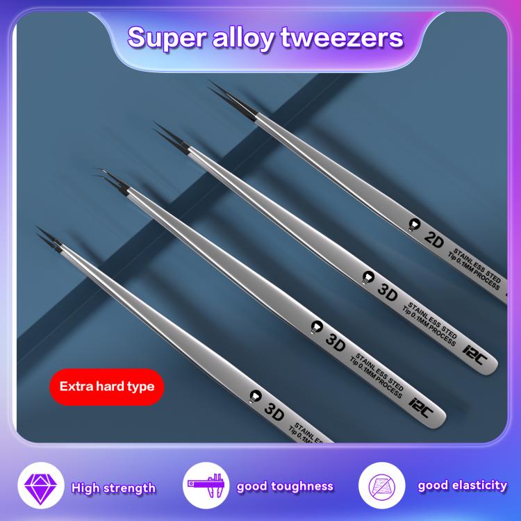 i2C NS Series Super Alloy High Precision Stainless Steel Super Hard Extra Tip Flying Wire Tweezers, Model:NS-03 Extra Hard Tip - free shipping - PMC TechLife - Order now!