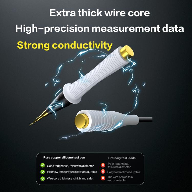 i2C Pure Copper Silicone Probe Detection Pen, Model:Straight Plug Without Stainless Steel Needle - free shipping - PMC TechLife - Order now!