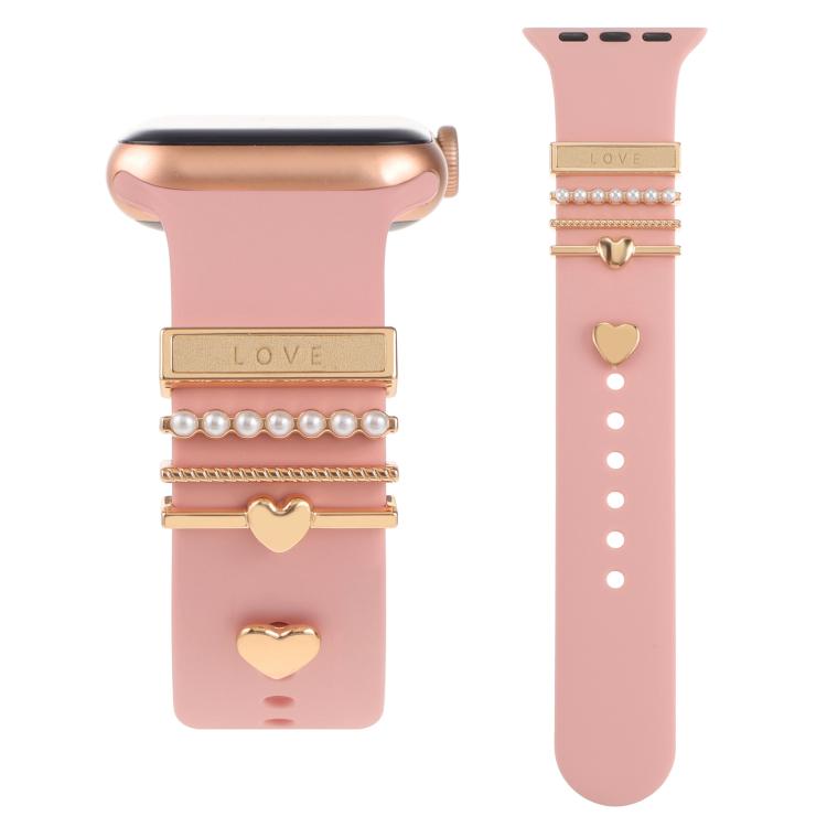 Smart Watch Band Decorative Ring Metal Accessories(Love Heart) - free shipping - PMC TechLife - Order now!