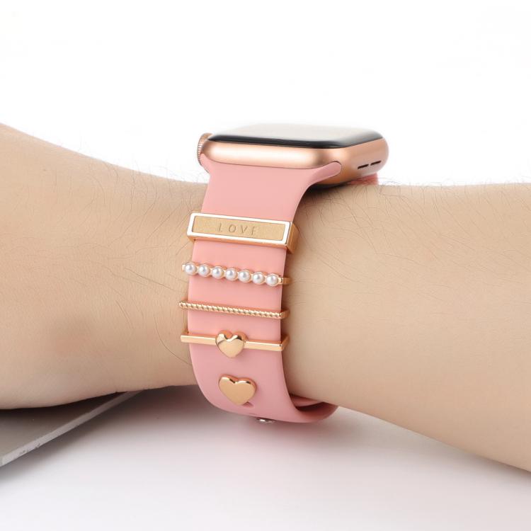 Smart Watch Band Decorative Ring Metal Accessories(Love Heart) - free shipping - PMC TechLife - Order now!
