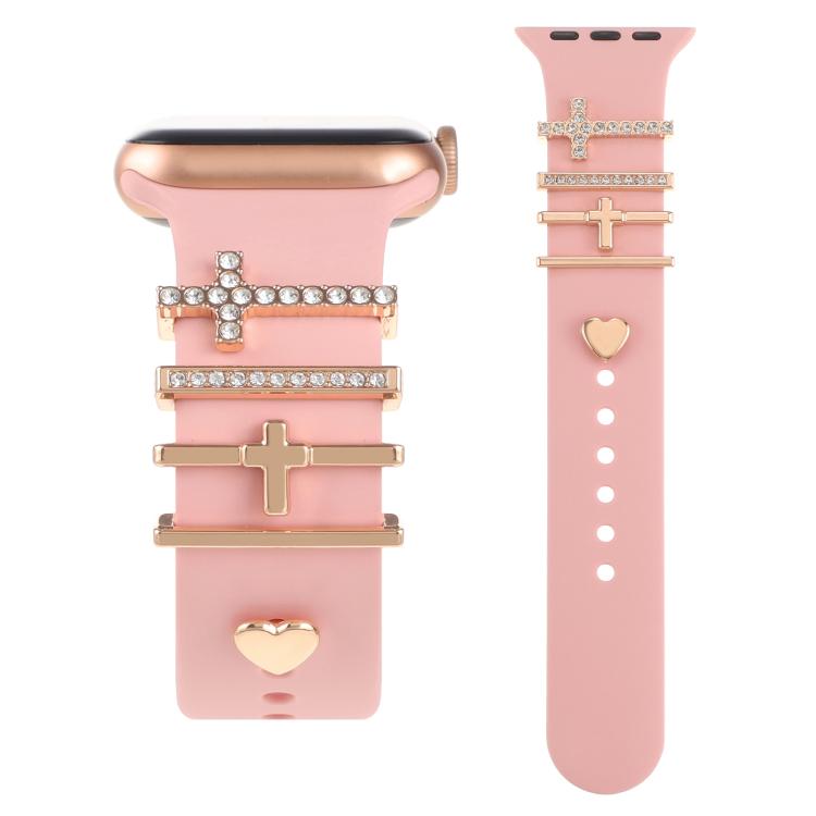 Smart Watch Band Decorative Ring Metal Accessories(Cross Heart) - free shipping - PMC TechLife - Order now!