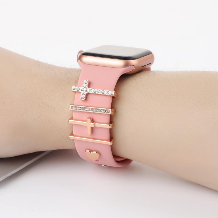 Smart Watch Band Decorative Ring Metal Accessories(Cross Heart) - free shipping - PMC TechLife - Order now!