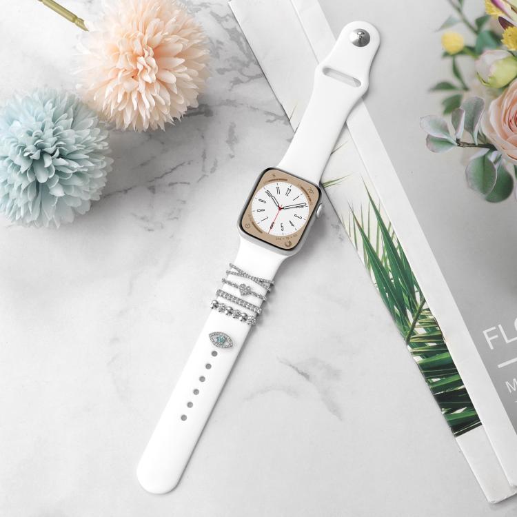 Smart Watch Band Decorative Ring Metal Accessories(Silver Heart Eyes) - free shipping - PMC TechLife - Order now!