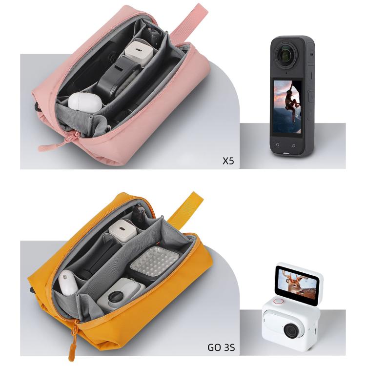 For DJI OSMO Pocket 3 Sunnylife Carrying Handbag Storage Shoulder Bag Combo Bags Mini Travel Daily Pouch(Orange) - free shipping - PMC TechLife - Order now!